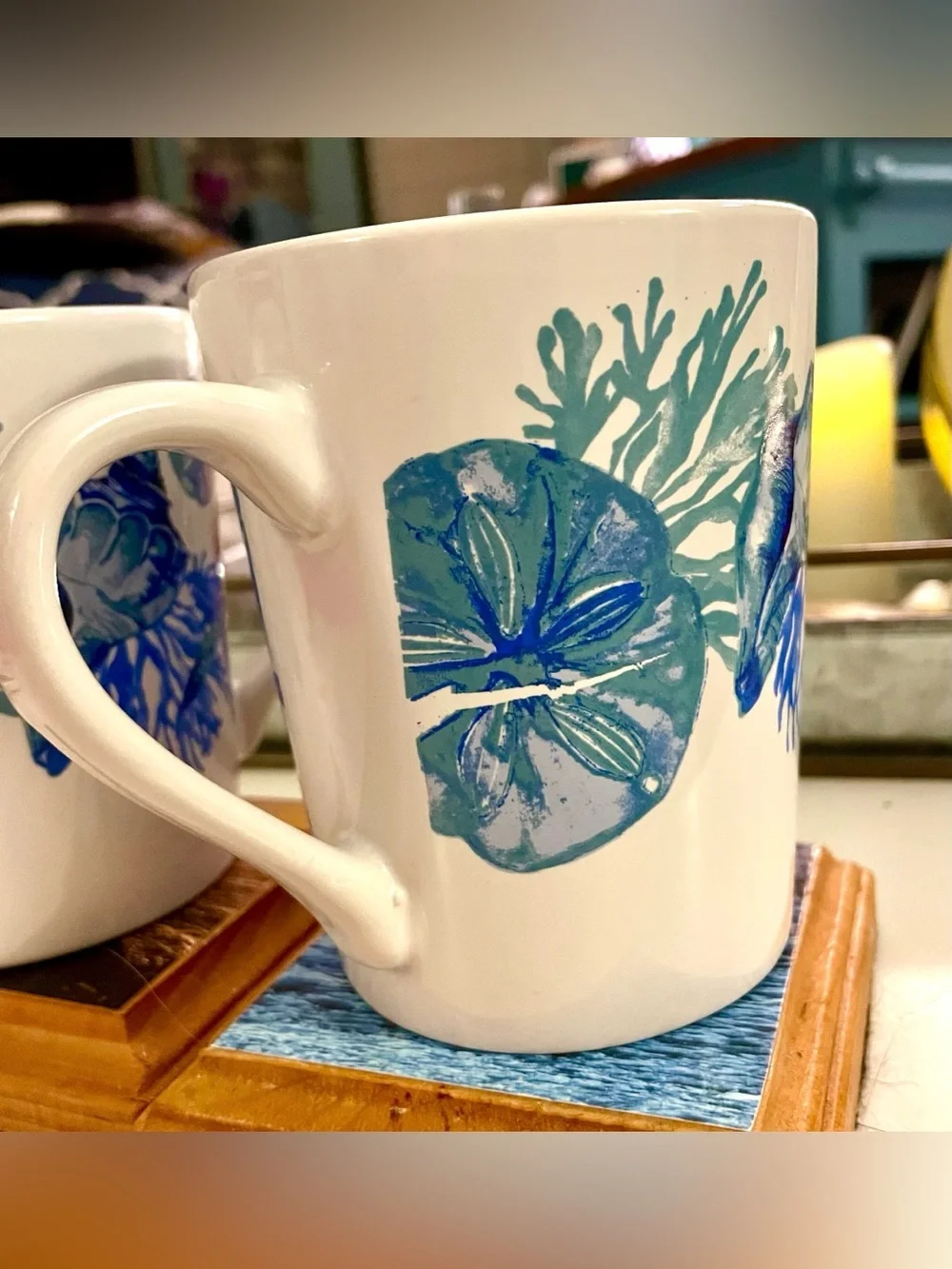 Shore Living Collection Mugs, Set of 2